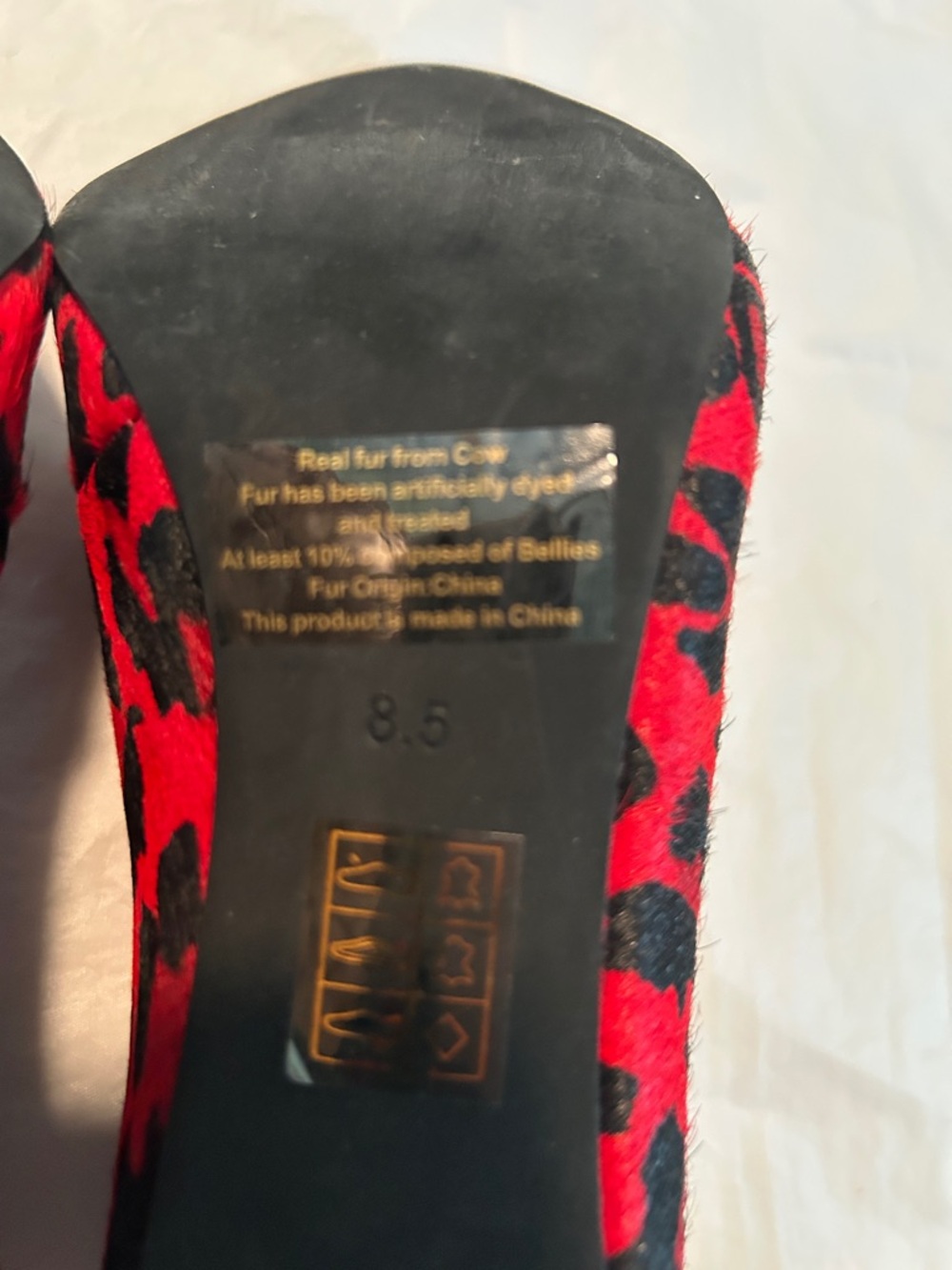 NWOB *Store Display* Jeffrey Campbell Electron-F Genuine Calf Hair Bootie Pump - Picture 7 of 7